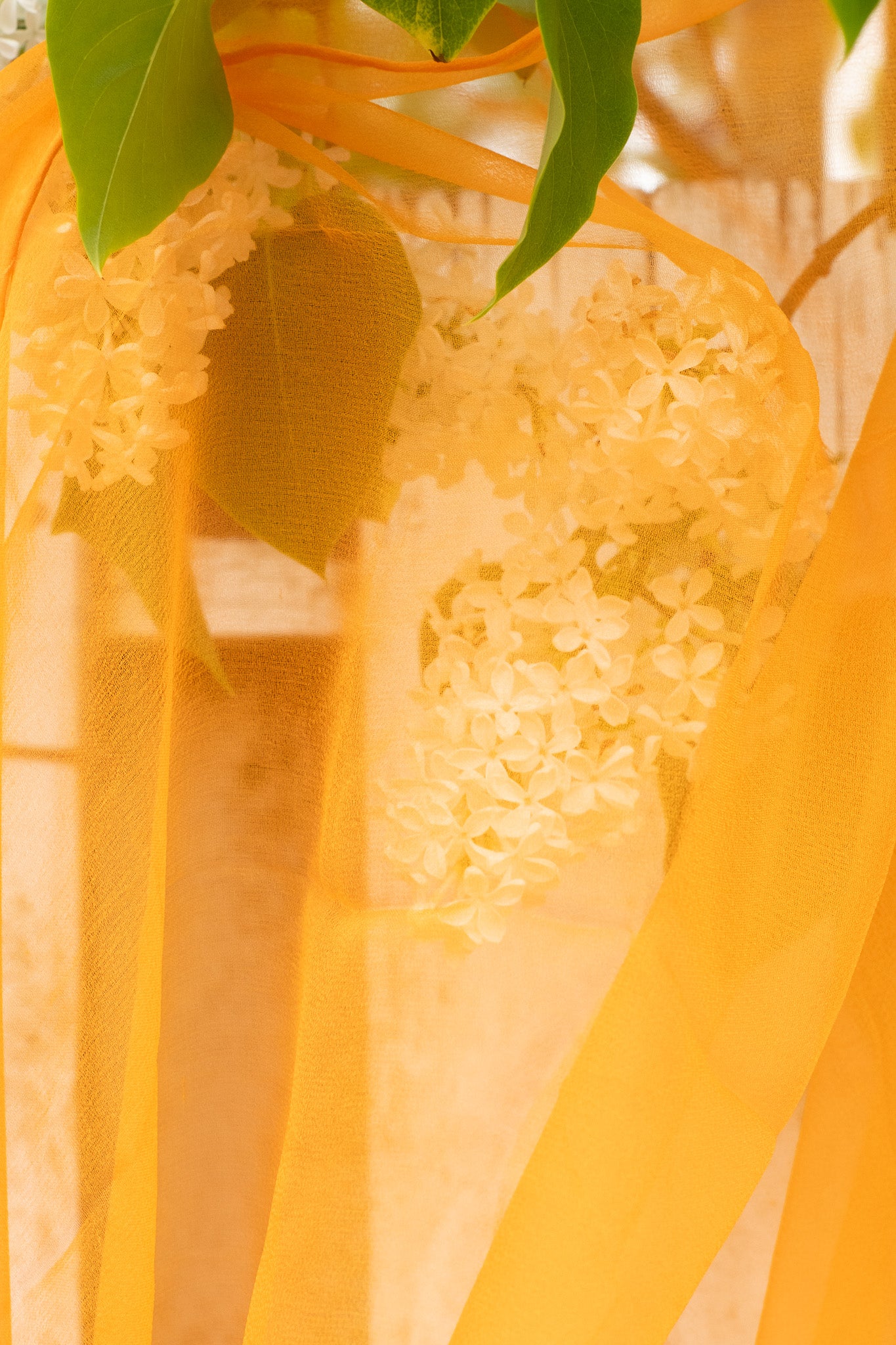Lekesilke - 55x180cm - tangerine