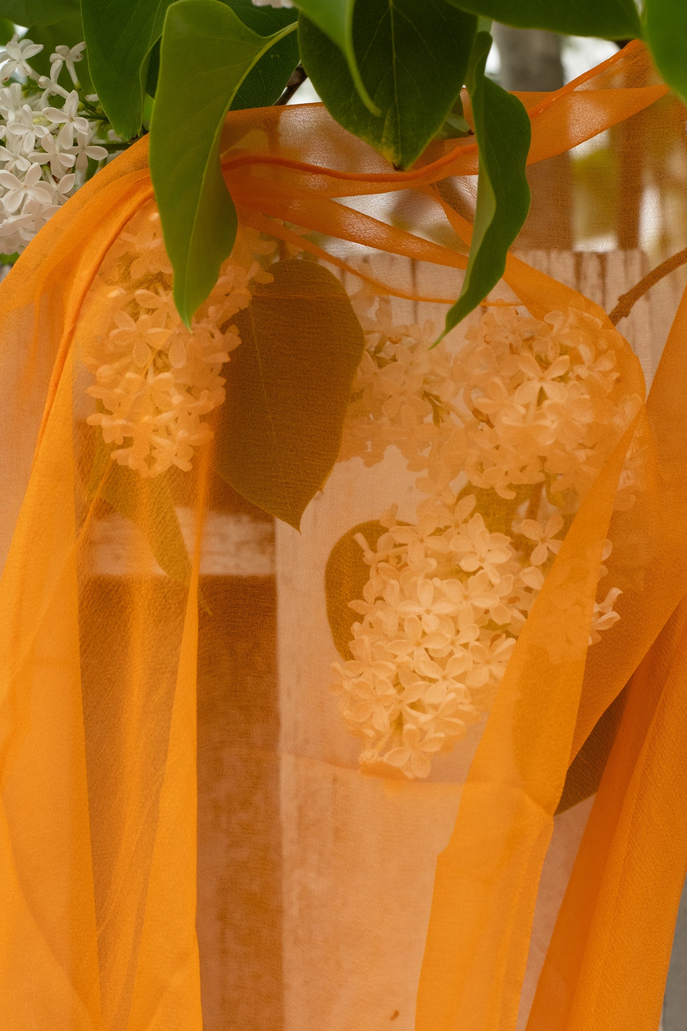 Lekesilke - 55x180cm - tangerine