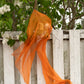 Lekesilke - 55x180cm - orange