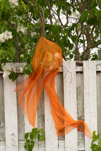 Lekesilke - 55x180cm - orange