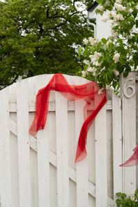 Lekesilke - 55x180cm - passion red