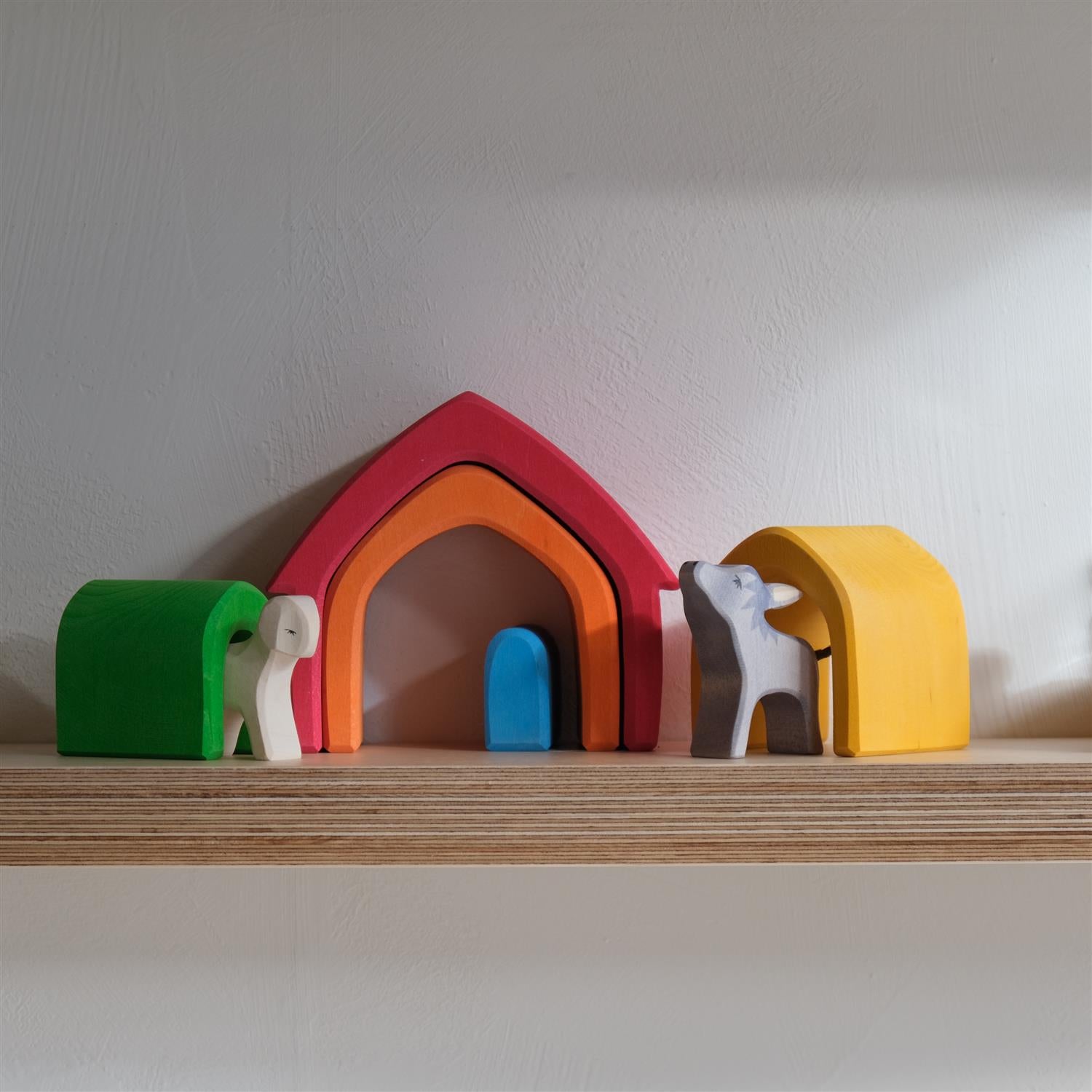 Trehus - regnbuens farger