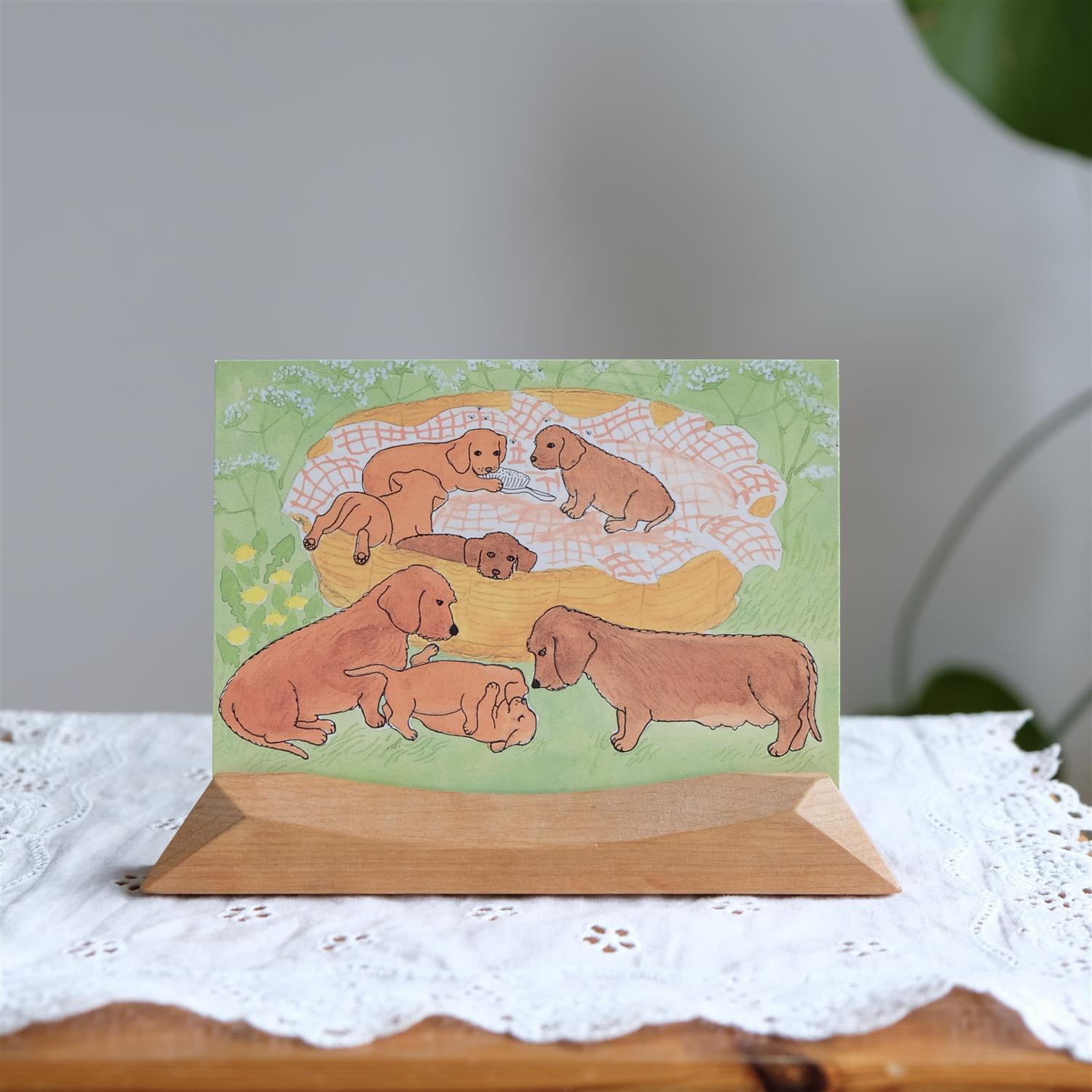 Hunden Stures valper - A6 kort