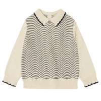 Baby Pointelle bluse i merinoull