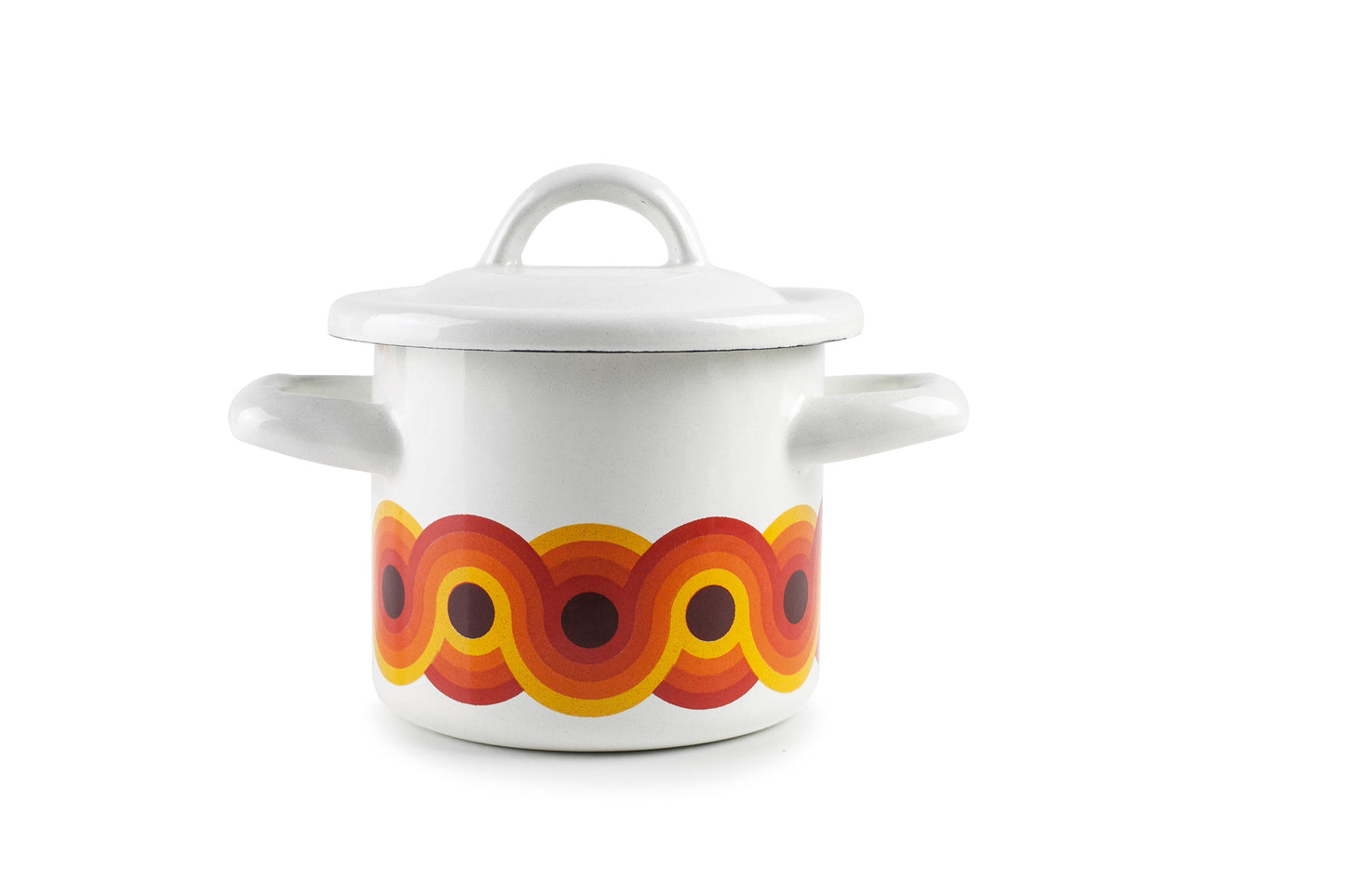 Retro gryte med lokk - 10 cm
