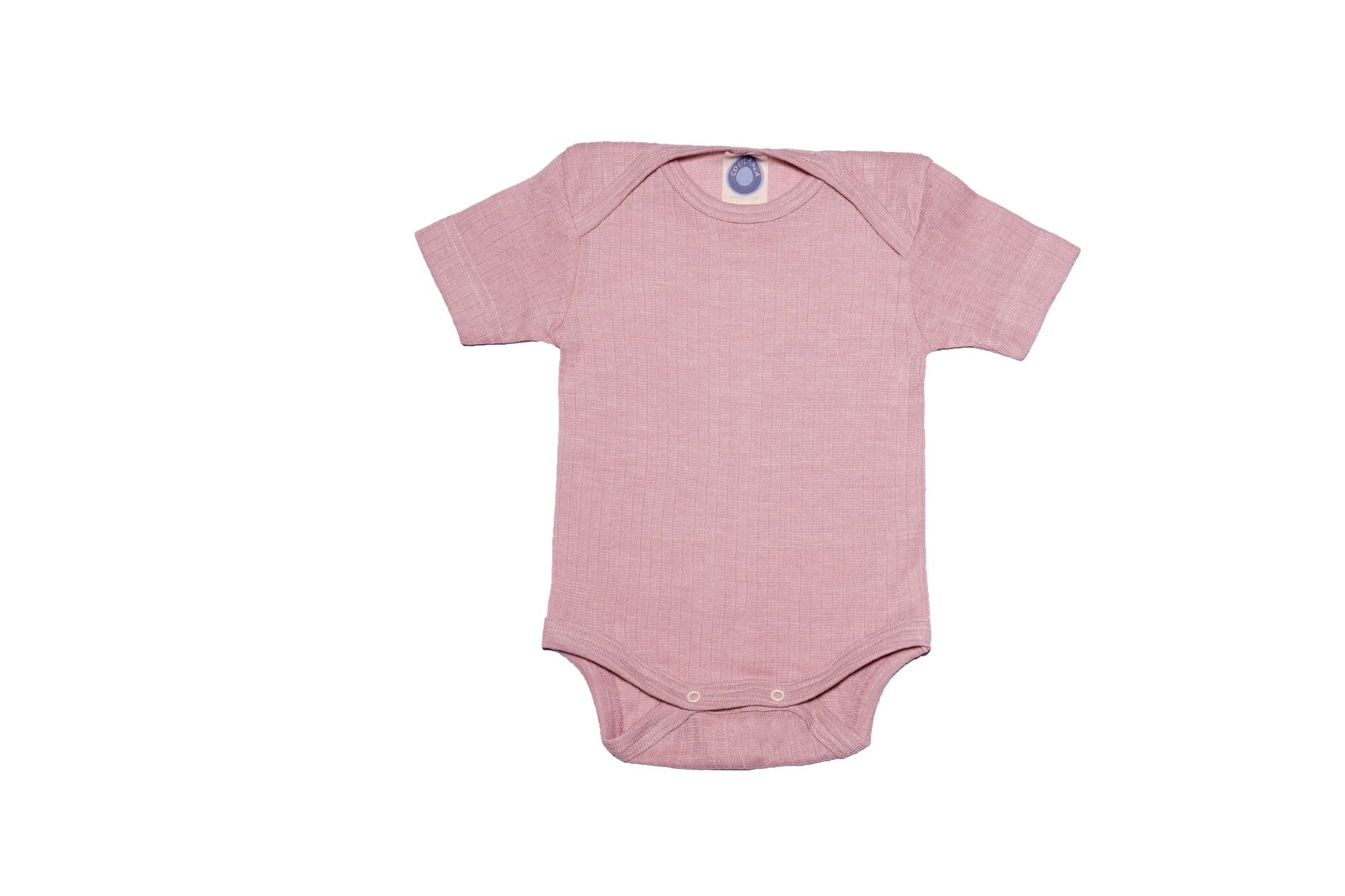 T-skjorte body - silke/ull/bomull - rosa