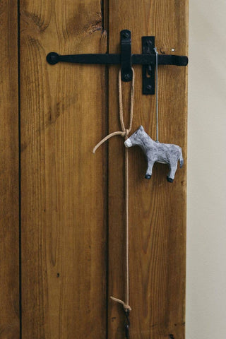 Pappmasjé juletrepynt esel