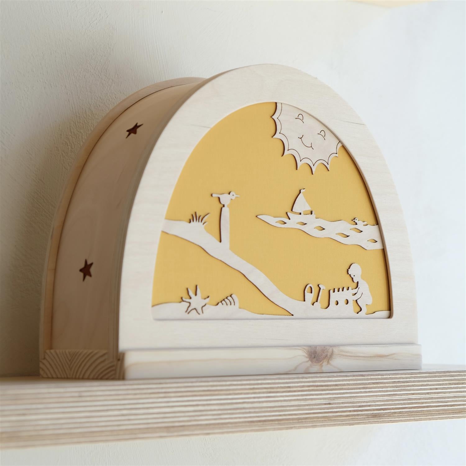 Sommer-motiv til siluettlampe