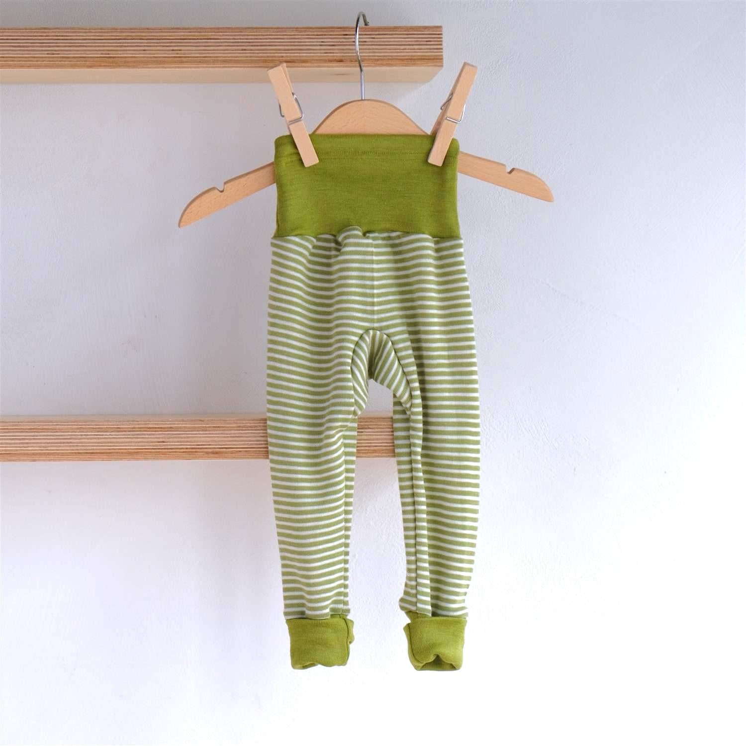 Bukse - høyt liv - ull/silke