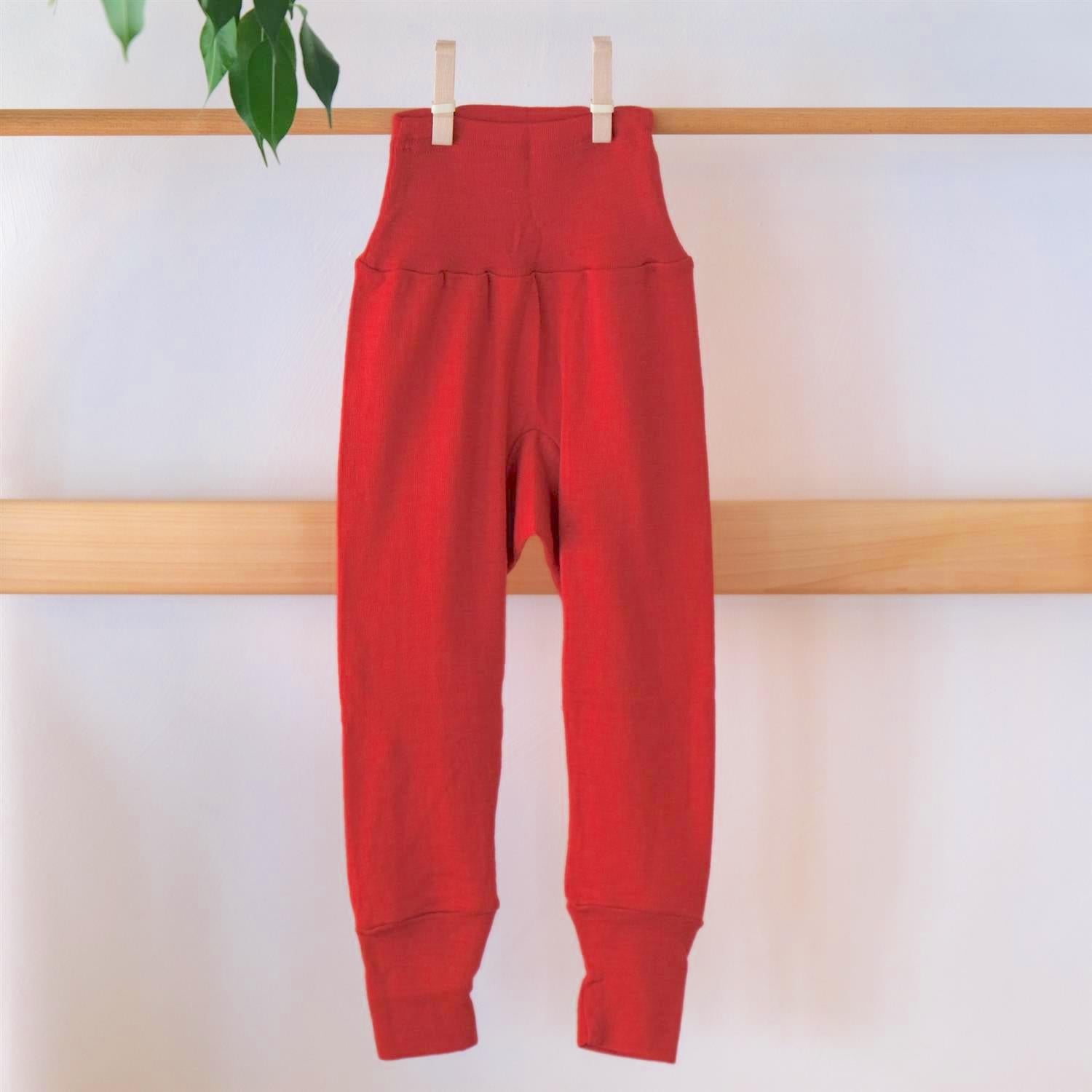 Bukse - høyt liv - ull/silke