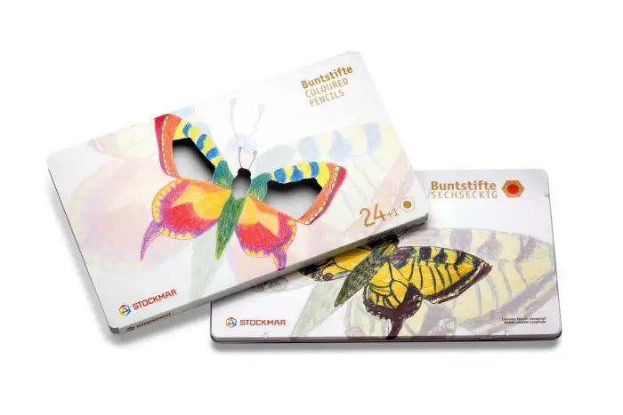 Fargeblyanter med sekskantgrep - 24+1 stk