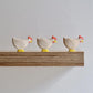 Hen white standing - trefigur