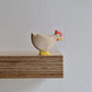 Hen white standing - trefigur