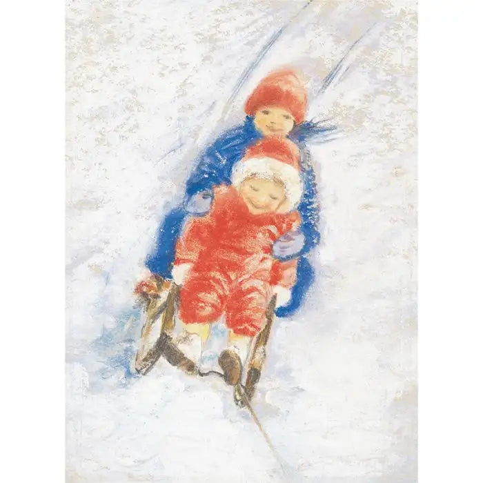 Vinterkort tegnet av Marjan van Zeyl