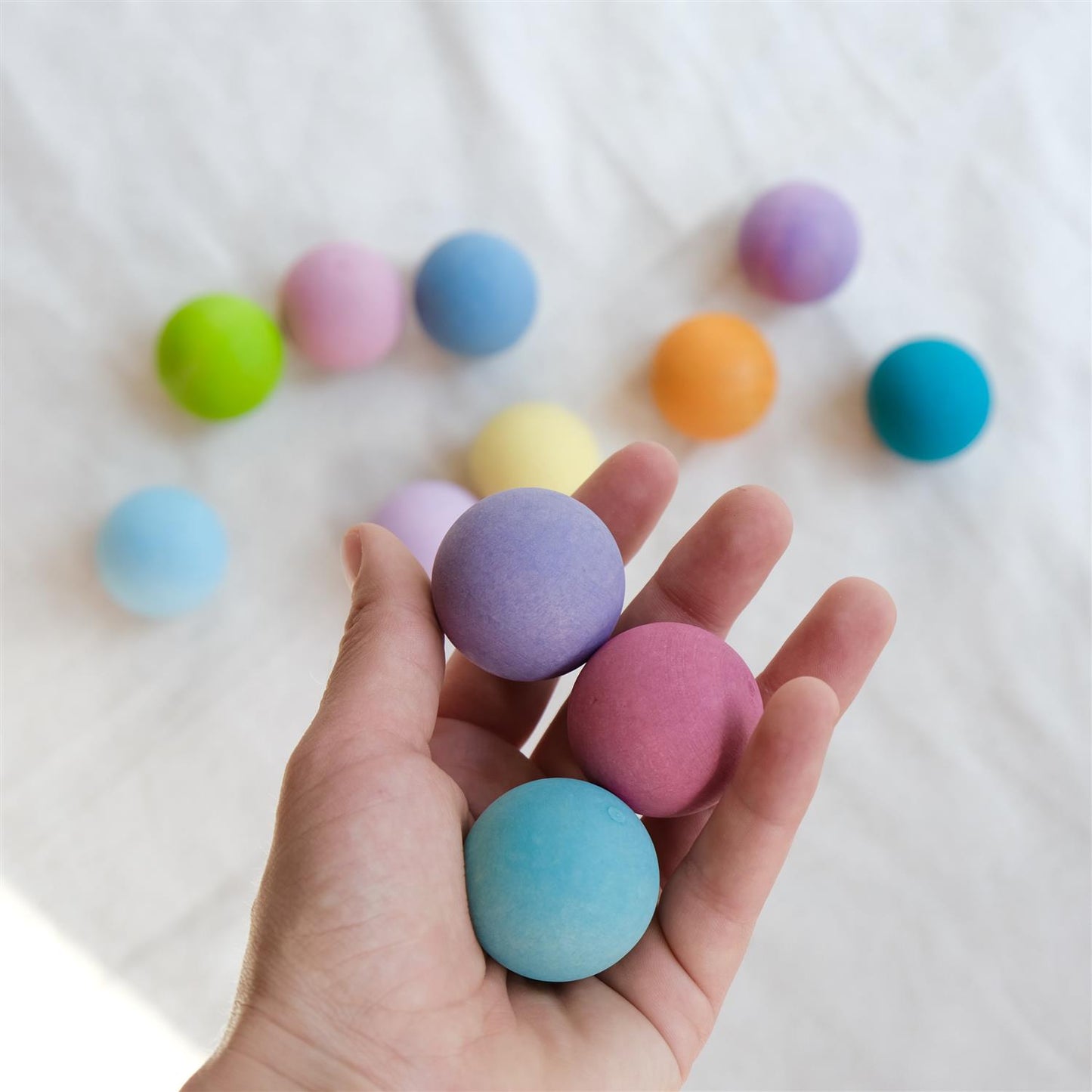 Kuler - 12 stk pastellfarger