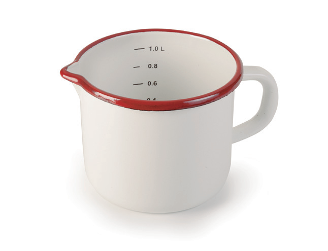 Målebeger - rød kant - 10 cm