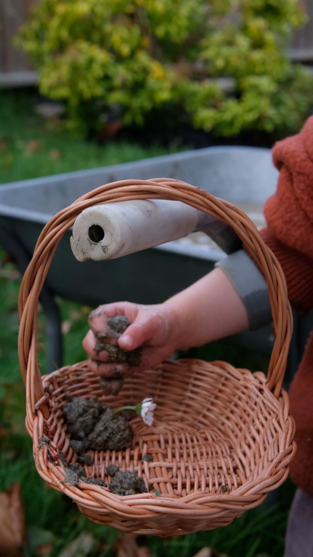 Mini oval gavekurv i selje