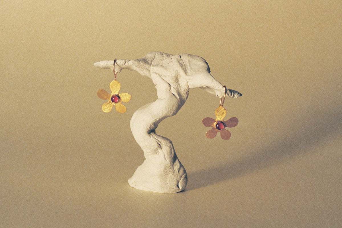 Lyra øredobber - gull