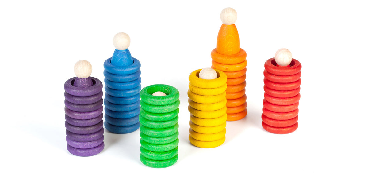 Nins®, Rings & Coins - dukker, ringer og mynter i regnbuefarger