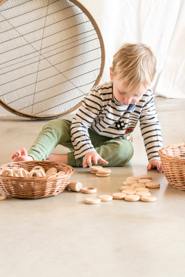 Nins®, Rings & Coins - natural wood