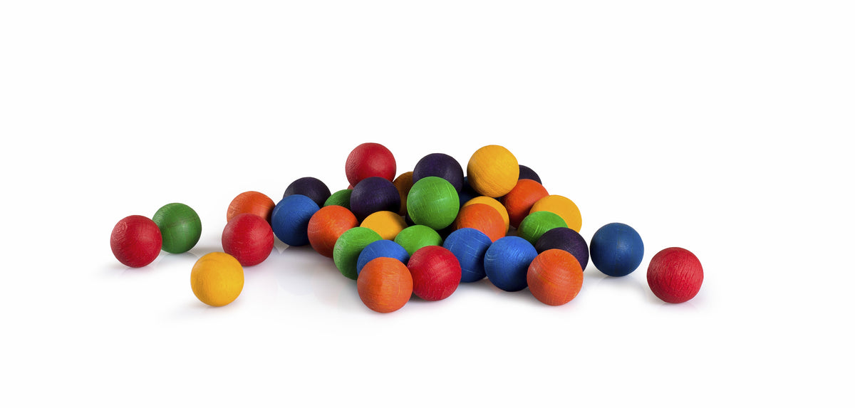 Marbles - 36 trekuler i 12 regnbuefarger