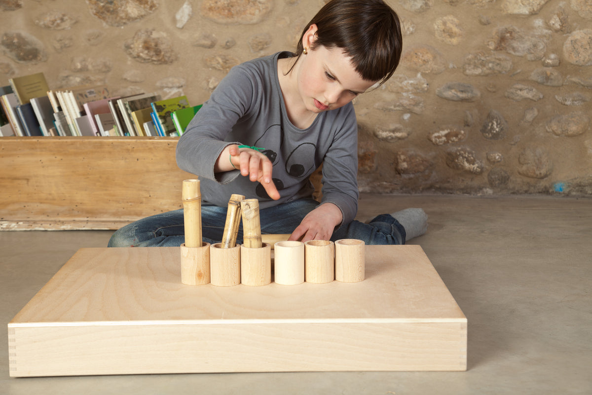 Natural Cups with Lid - krukker med lokk i natur