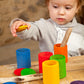 Coloured Cups with Lid - krukker med lokk i regnbuefarger