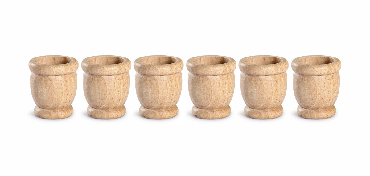 6 Mates natur - krukker i naturtre til Nins®