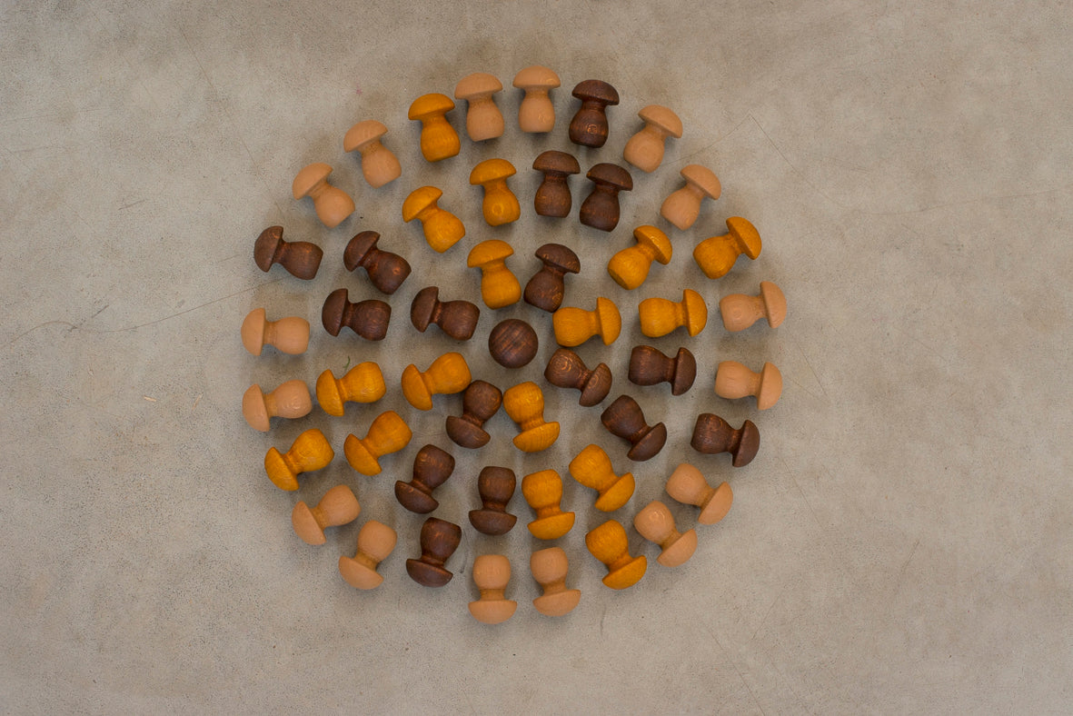 Mushroom mandala - soppfigurer til mønsterbygging