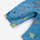 Mush Monster Duo all over corduroy overall