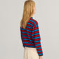 Striped cotton cardigan