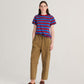 Striped cropped T-shirt