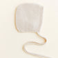 Newborn bonnet - nyfødtlue i merinoull - Cream