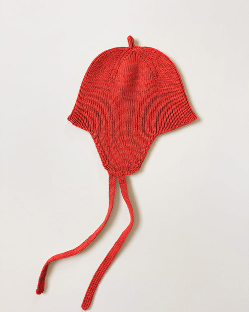 Kota - bonnet i merinoull - Red
