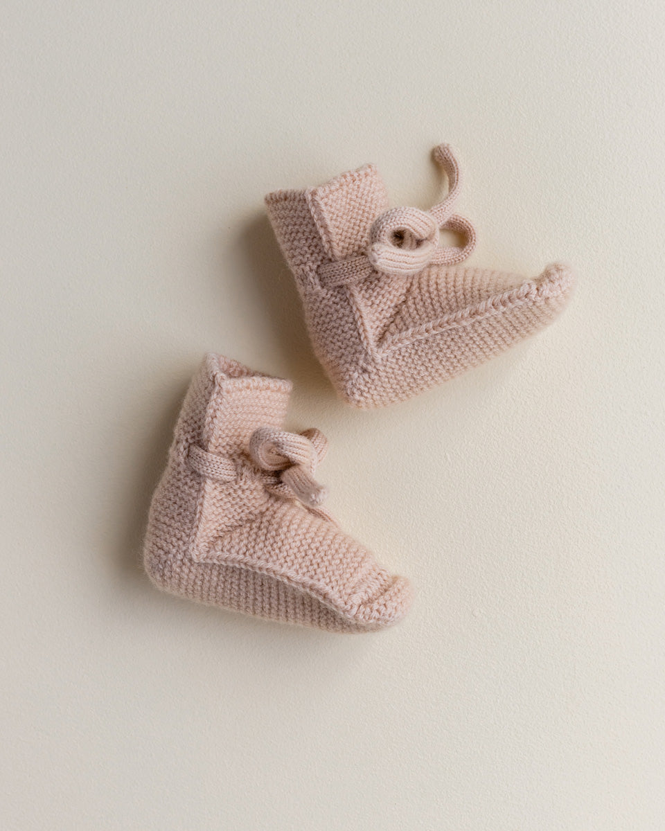 Booties - Apricot - 0-9 mnd