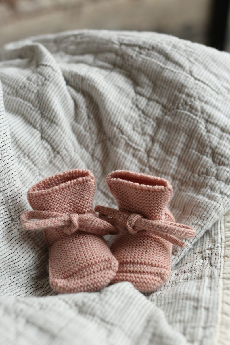 Booties - Powder - 0-9 mnd