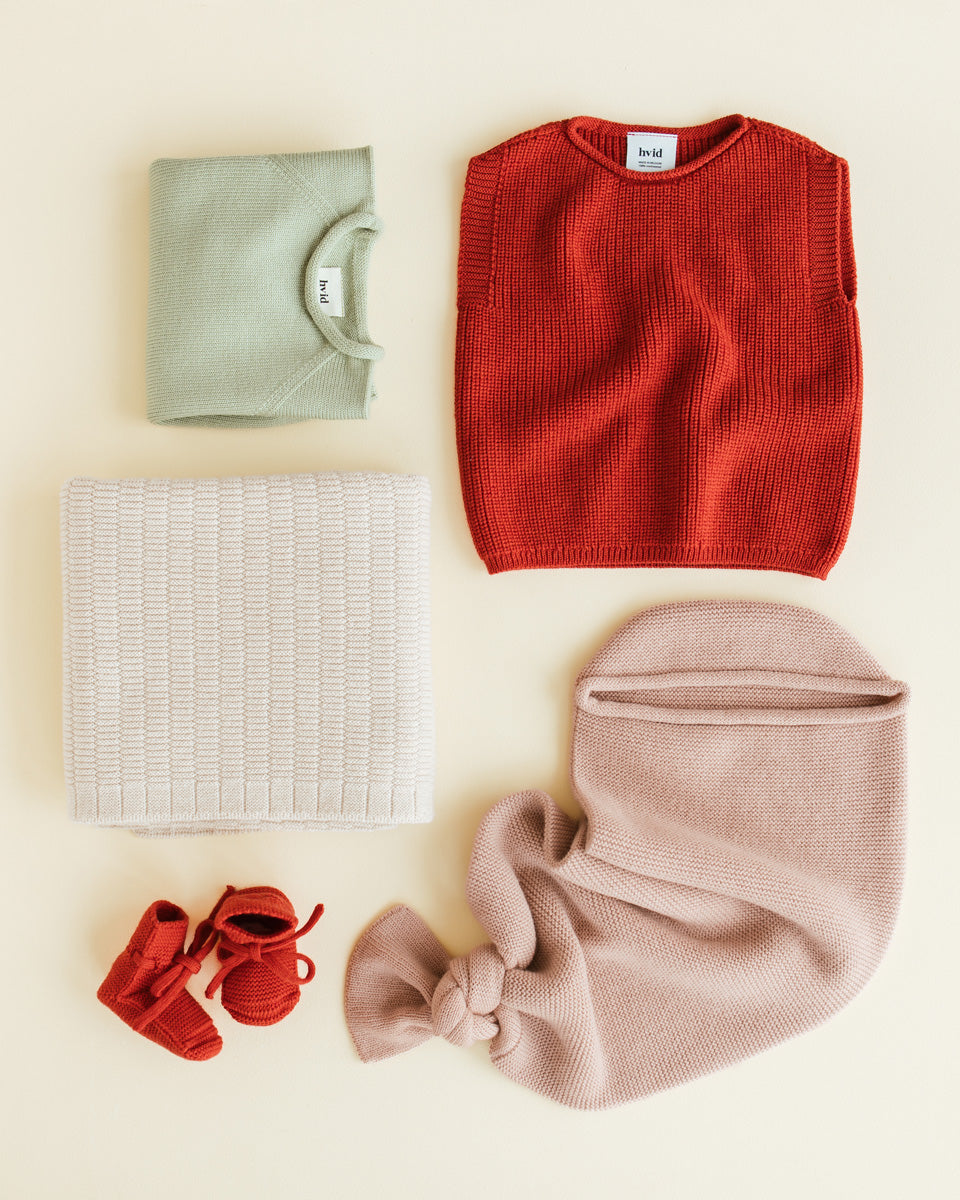 Booties - Red - 0-9 mnd