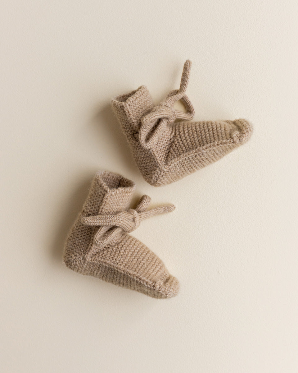 Booties - Sand - 0-9 mnd