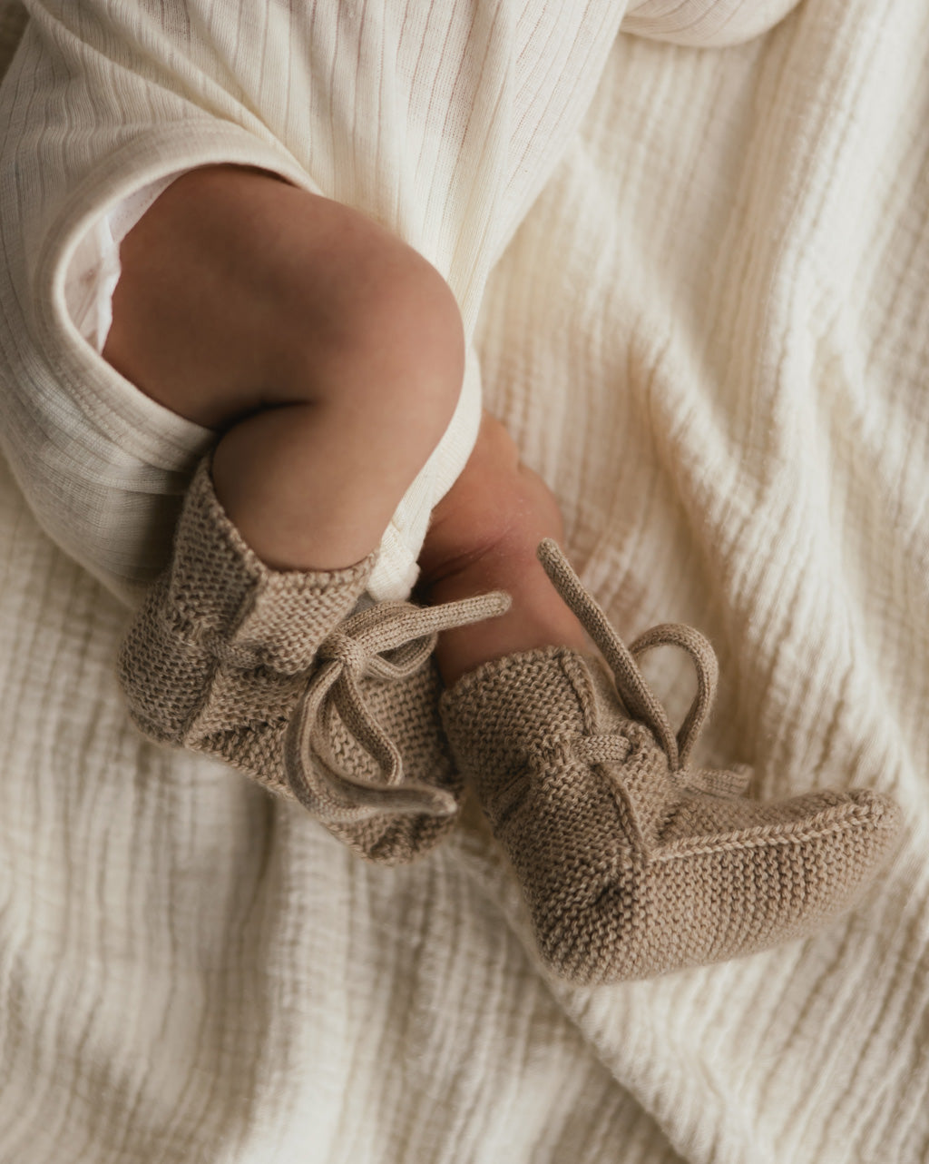 Booties - Sand - 0-9 mnd