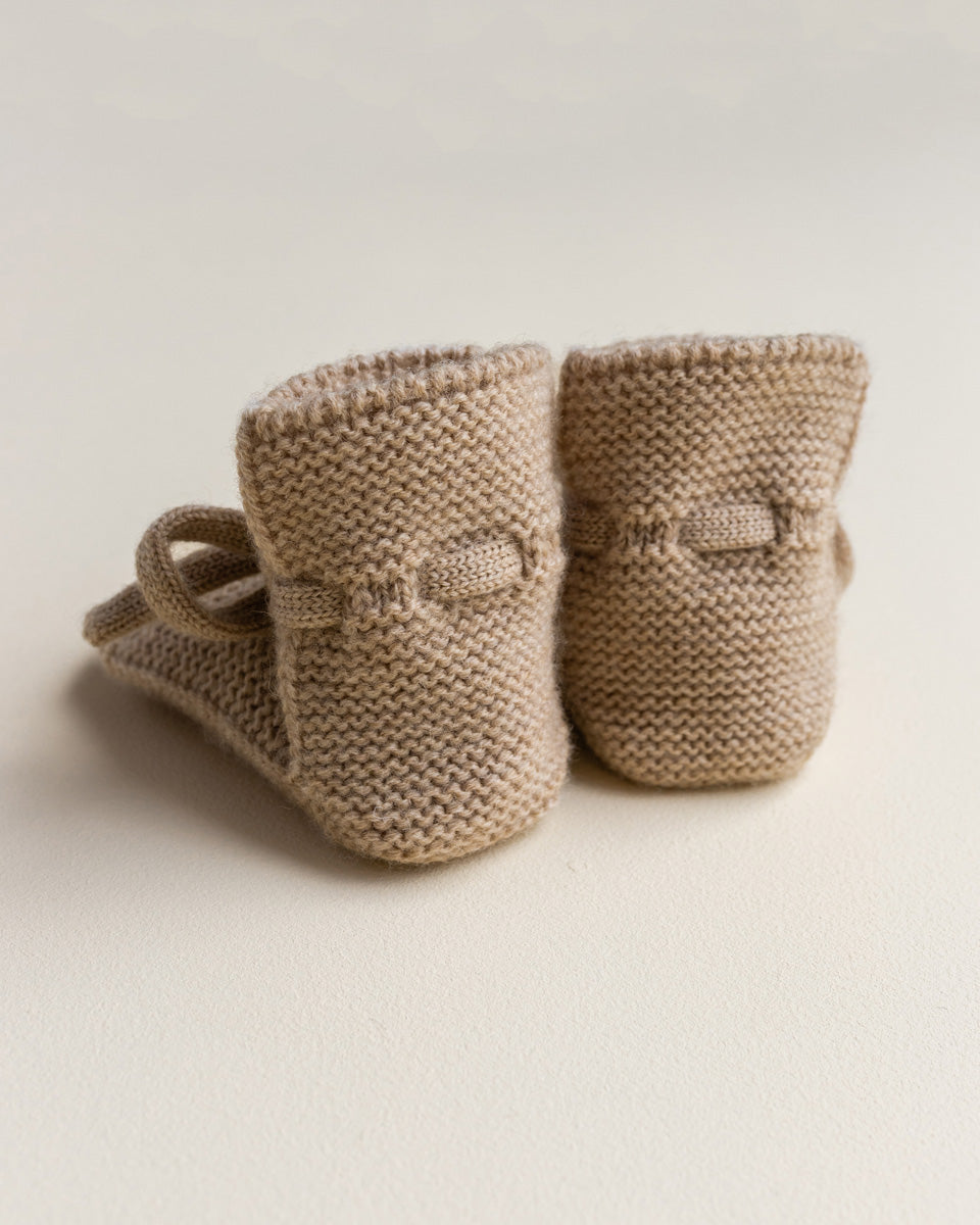 Booties - Sand - 0-9 mnd