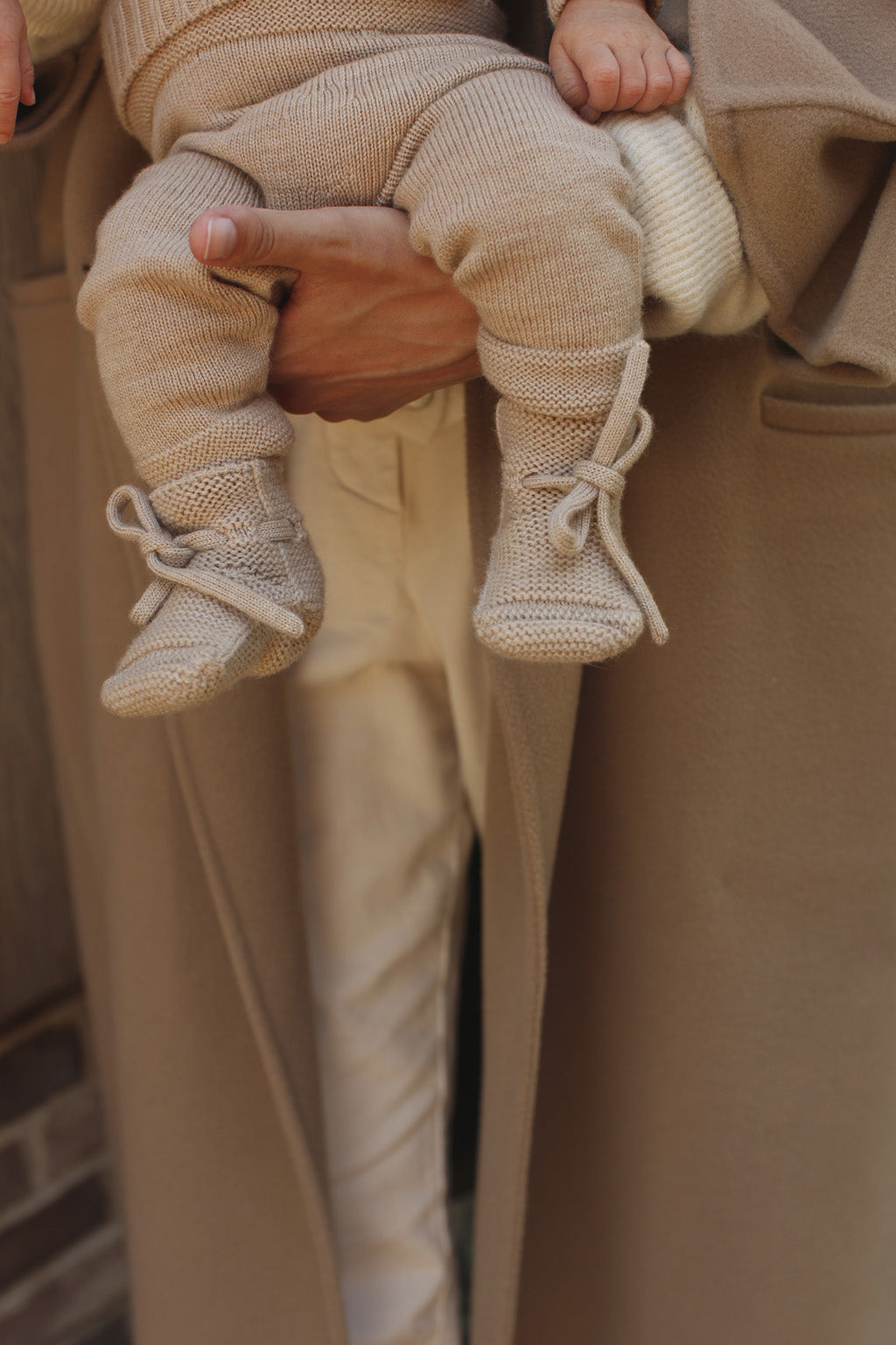 Booties - Sand - 0-9 mnd