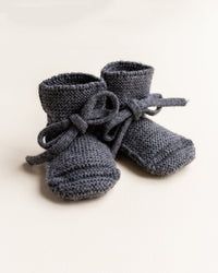 Booties - Charcoal - 0-9 mnd