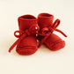 Booties - Red - 0-9 mnd