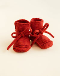Booties - Red - 0-9 mnd