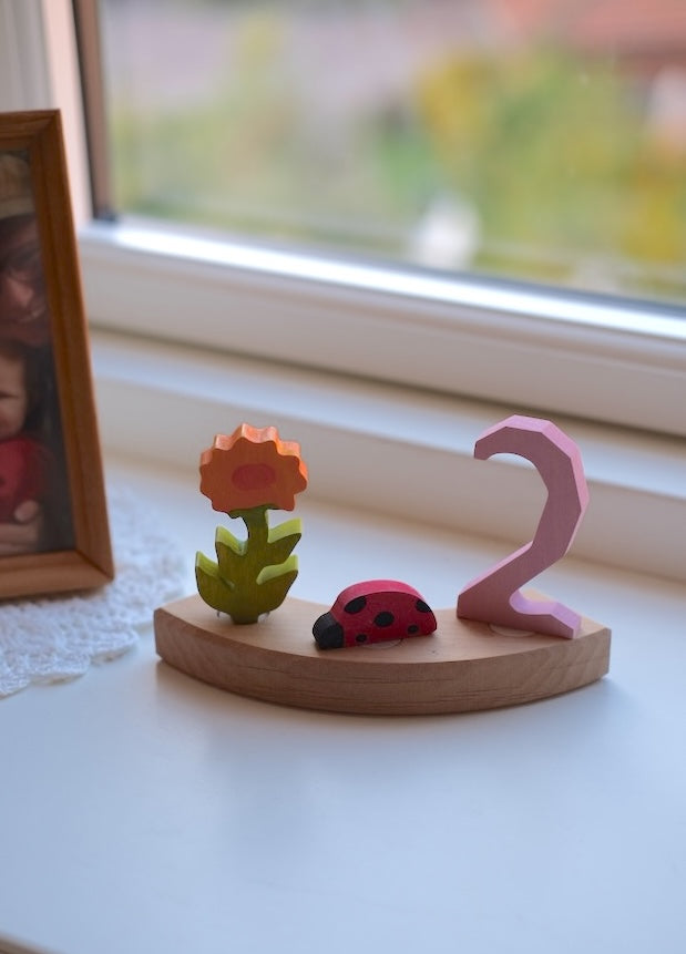 Ringblomst til bursdagsring