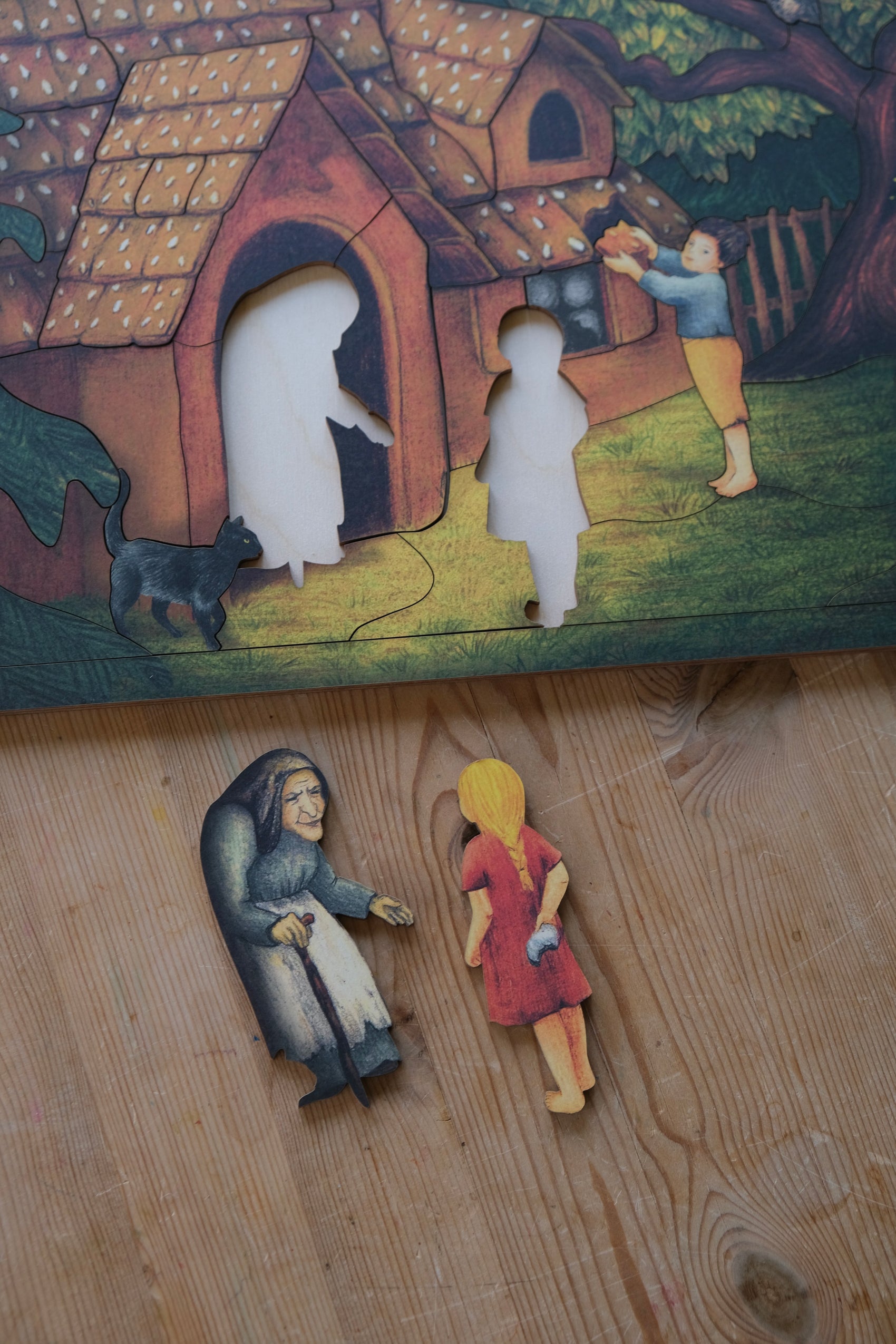 Organisk puslespill - Hans og Grete