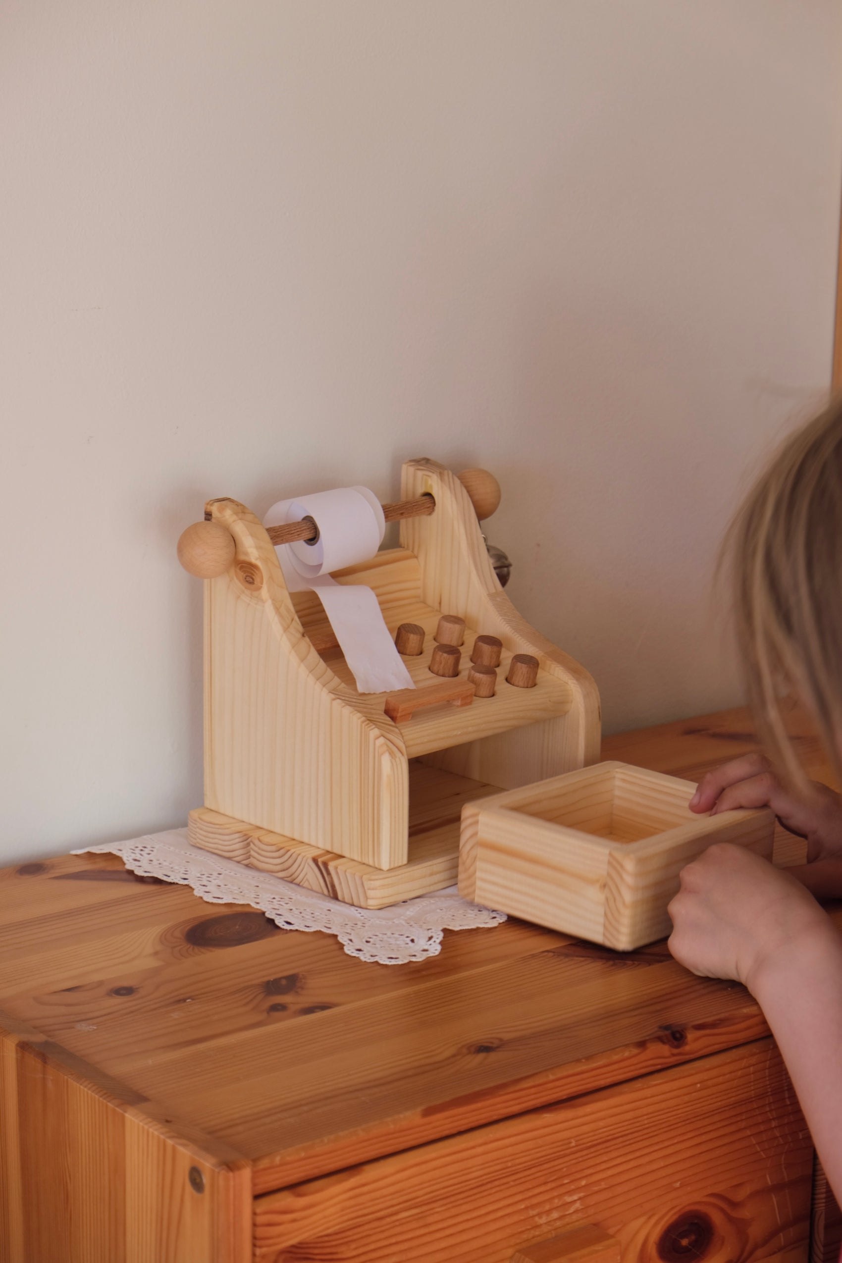 Kassaapparat med bjelle