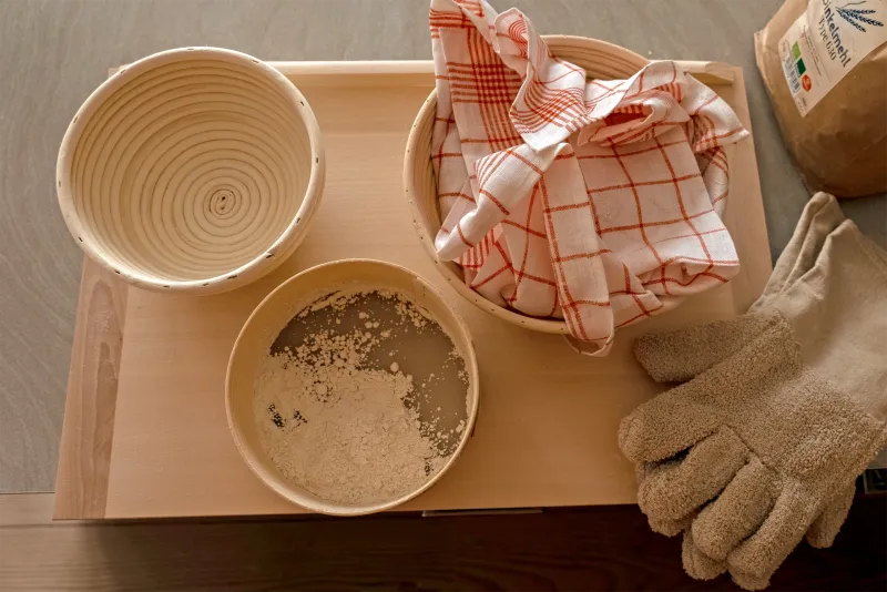 Kjøkkenhåndkle i lin og bomull