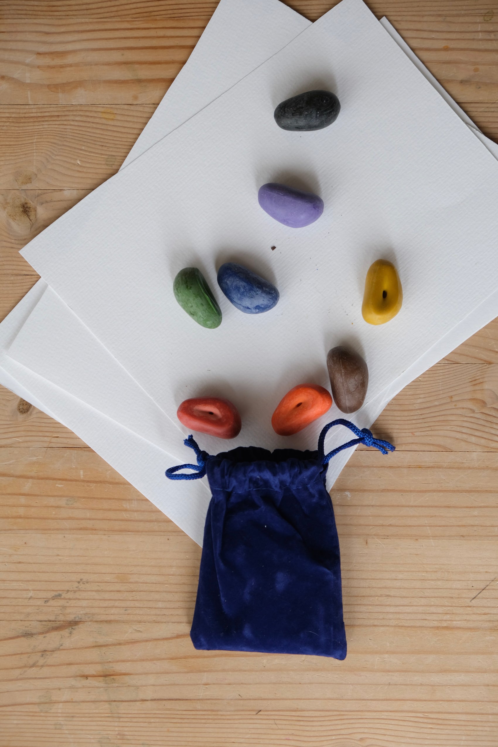 Fargesteiner i øko soya - 8 stk