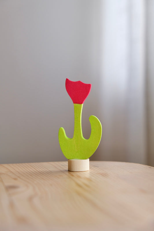 Tulipan til bursdagsring - rød